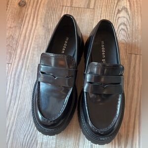 Madden Girl Black Loafers